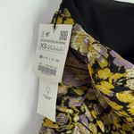 ZARA NWT Floral Ruched One Shoulder Mini Dress Metallic Size XS NEW Photo 4