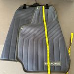 Balenciaga Navy Blue Car Carpet Mat Skirt Size 38 Photo 12