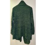 John + Jenn  Chunky Knit Forest Green Open Front Cardigan Sweater Photo 2