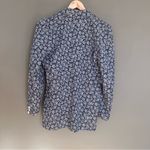 Vintage Liz Claiborne collection floral blazer navy Blue Size M Photo 3