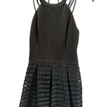 Guess Black Mesh Backless Dress Photo 0