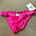 Oakley  impact banded hipster hibiscus size large pink bikini bottom NWT Photo 2