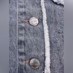 Miss Me  Distressed Plaid Denim American Flag Patchwork Cropped Jacket NWT Size S Photo 8