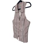 Urban Outfitters Party Girl Deep V Collared Racerback Button down Shirt Medium Photo 4