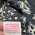 Gretchen Scott Blouson Shirt Dress Small Twizzler Print Black Champagne READ Photo 9