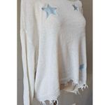 Storia  embroidered stars oversized flowy knit sweater Photo 1
