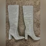 INC Phebe Rhinestone Over The Knee Boots Silver Size 6 Photo 4