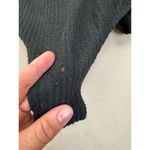 Steve Madden Bodysuit Womens Size L Black Ribbed Long Sleeve Textured Photo 3