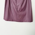 Anthropologie [] Maeve Purple Faux Leather Side-Slit Micro Mini Skirt NWT Size 12 Photo 6