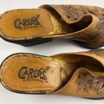 Carlos Santana Carlos by  Western Mules Shoes Rodeo Size 6.5 M Leather Brown Photo 7