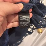 LULUS‎ Dress Love Poem Crochet Lace Mini Open Back Navy Blue Medium NWT Wedding Photo 7