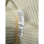 Athleta  Cream Ribbed Turtleneck‎ Sweater Curved Hem Cozy Knit Medium M Photo 2