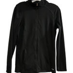 Champion Black Full Zip Mock Neck Athletic Jacket Top Small Photo 0