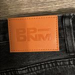 Princess Polly Asymmetric Crossover Waist Straight Leg Black Jeans 4 Photo 6