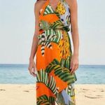 Farm Rio  Striped Bananas Cover-Up Dress ~ Multi-Color Tropical Print Medium NWOT Photo 6