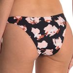 The Bikini Lab  Women's Black/Pink Feline Fine Reversible Bikini Swim Bottom sz M Photo 2