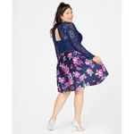 Sequin Hearts Long Sleeve Lace Party cocktail Top NWT Plus Size 13 Photo 7