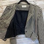 Vintage Daniel Barrett Womens 10 Blazer Black & White Houndstooth Short Jacket Photo 1