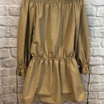 Tularosa NWT Falon Off the Shoulder Taupe Dress Photo 2