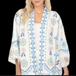 Johnny Was JWLA Oriel Cropped Linen Embroidered Kimono NWT (oversized)! Photo 1