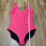 Gottex  Hot Pink Textured Fuax Wrap Scoop Back One Piece Swim Suit Womens Size 8 Photo 2