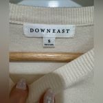 Downeast Cream Knit Embroidered Lemon π Top Photo 1