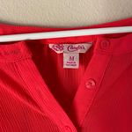 Candie's Pink Flowy Long Sleeve Blouse Shirt Top Neon Business Casual Office Photo 2