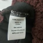 Free Planet  Burgundy Sherpa Hoodie S Winter Cozycore Comfy Casual Streetwear NEW Photo 10