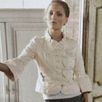 Anthropologie Ett:twa by Women's Khaki Cotton Linen Blend Semi Cropped Jacket 6 Photo 1