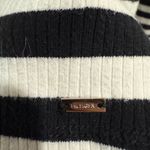 Tommy Hilfiger Black and White Striped Knit Top Large Coastal Grandma Photo 2