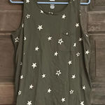 Sonoma  Large Woman’s Star‎ Olive Green Tank Top Sleeveless Pocket Photo 0