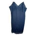 Vintage JC‎ Penney Gaymode Nylon Navy Full Slip Blue Photo 2