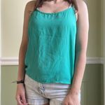 New Look Green Chiffon Tank Top Photo 0