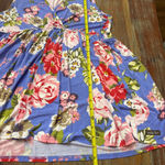 Matilda Jane Periwinkle Floral Tunic Top XL Flowy Soft Boho Photo 6