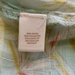 LC Lauren Conrad Lauren Conrad Pastel tropical print long sleeve blouse size XLarge Photo 7