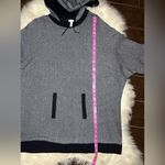 Soma black/grey oversized knit dolman sleeved hoodie sz L/XL Gray Size L Photo 4