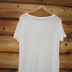 NWT Alexander Wang Cream Silk Blend Slub Knit T Shirt Dress White Photo 6