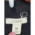 J.Crew Black Tie-Waist Cardigan Sweater Open Front Pockets Minimalist Photo 5