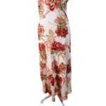 Paper Heart Anthropologie Pink Floral Sleeveless Linen Midi Dress Size MED NWT Photo 2