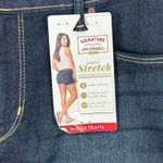 NWT Levi’s Denim Shorts Plus Size 16 Dark Wash Denim Modern Stretch High Rise Blue Photo 4