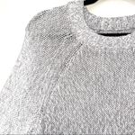 Aerie Light Gray Marled Chunky Knit Oversized Sweater Photo 2
