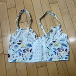 COLSIE Corset Bralette Top Coastal Travel Theme Print Size Small Photo 7