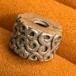 Pandora Swirl S Clip Bead Charm Sterling Silver 925 Bracelet Photo 0