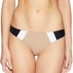 PilyQ  Colorblock Ruched Bikini Bottom M Photo 0