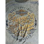Harley Davidson Harley-Davidson Women's Embellished Tank Top XL Gray Motorcycle Theme Photo 3