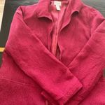 Chico's Dark Red Peplum Style Jacket - Textured Fabric, Size 1 (Small) - EUC Photo 7