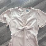 Show Me Your Mumu EUC Rome Twist Gown Dress Size S Champagne Color Photo 3