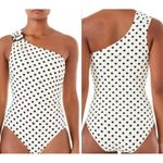 Kate Spade one shoulder buckle polka dot print one piece swimsuit Photo 6