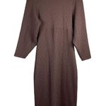 Free People Gabby Boho Textured Seamless Midi Dress in Coconut Shell Size Medium Photo 4