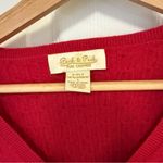 Peck & Peck Like New  2-ply Cashmere Cable Knit V-neck Sweater Photo 1